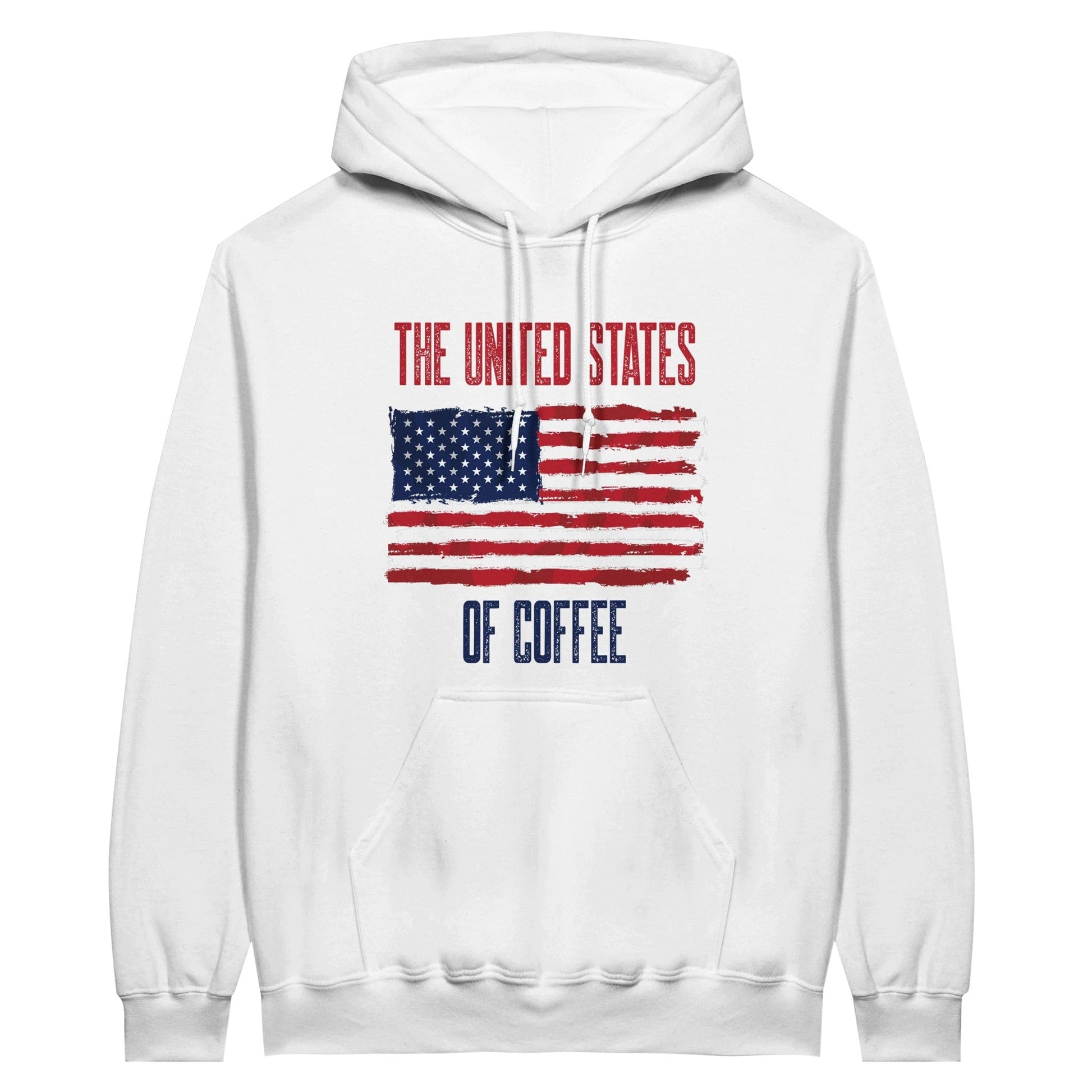 Good Bean Gifts "United State of Coffee"  Classic Unisex Crewneck Sweatshirt - Classic Unisex Pullover Hoodie White / S