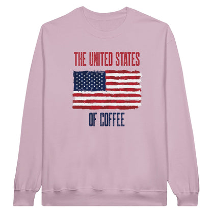 Good Bean Gifts "United State of Coffee"  Classic Unisex Crewneck Sweatshirt M / Light Pink