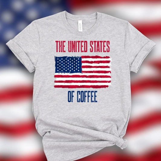 Good Bean Gifts "United State of Coffee" Unisex Crewneck T-shirt | Bella + Canvas 3001 White / S