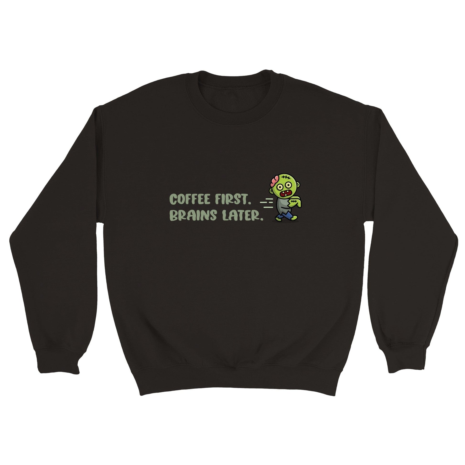 Good Bean Gifts "Zombie Brew Crew" Crewneck Sweatshirt Black / S