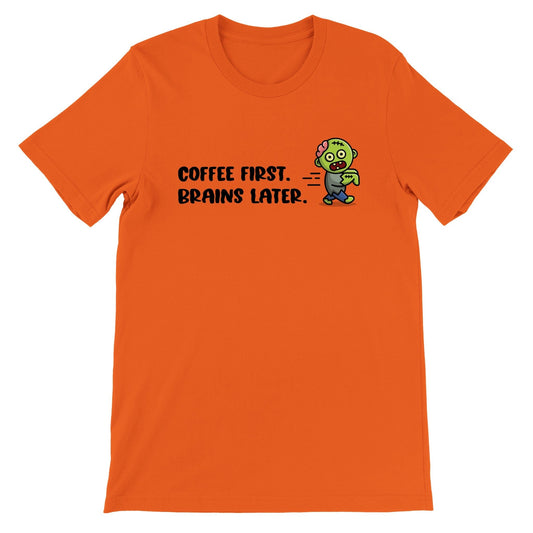 Good Bean Gifts "Zombie Brew Crew" Crewneck T-shirt Orange / S