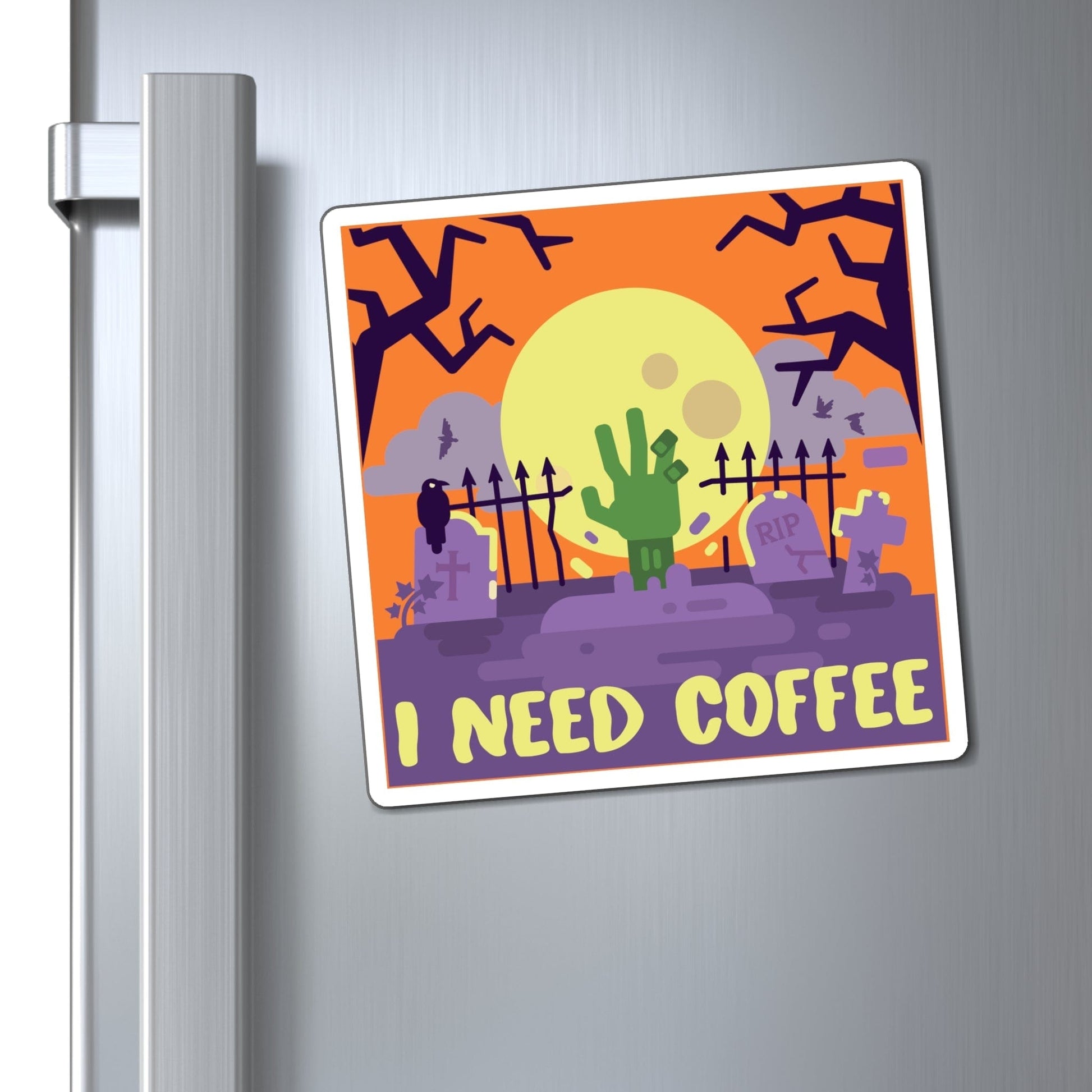 Good Bean Gifts "Zombies Need Coffee" Magnets